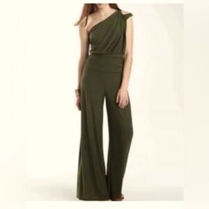 NWOT BISOU BISOU Women's One Shoulder Cocktail/Formal Wide Leg Jumpsuit. Size:12
